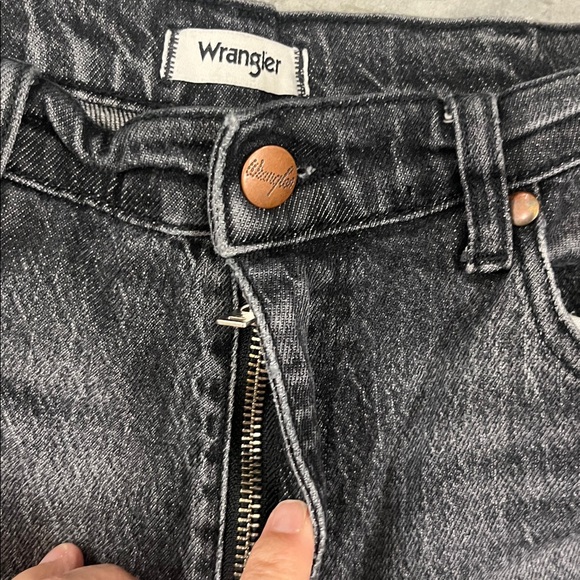 Wrangler Women’s Wild West High Rise Straight Washed Black Denim Jeans 30 x28 - Picture 7 of 11
